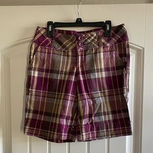 Plaid Bermuda shorts